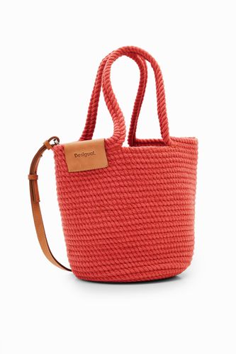 M woven leather basket - ORANGE - U - Desigual - Modalova