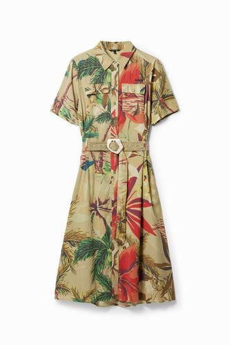 Tropical long shirt dress - - 42 - Desigual - Modalova