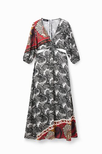 Vestido largo cut-outs paisley - L - Desigual - Modalova