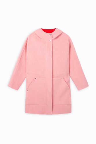 Wool coat with hood - RED - 36 - Desigual - Modalova