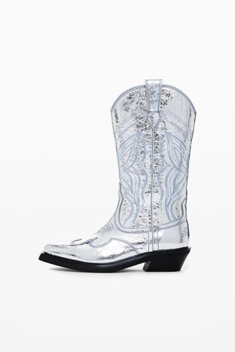 Metallic cowboy boot - BLACK - 39 - Desigual - Modalova