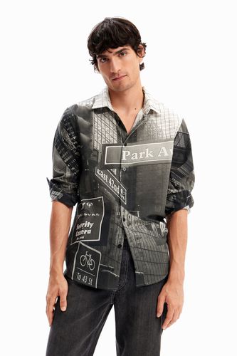 Camisa popelín NY - BLACK - L - Desigual - Modalova