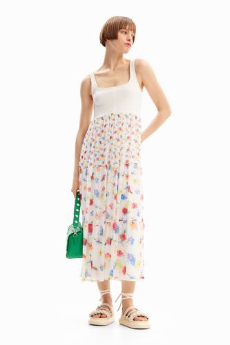 Combination floral midi dress - - XL - Desigual - Modalova