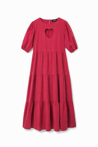 Heart midi dress - RED - M - Desigual - Modalova