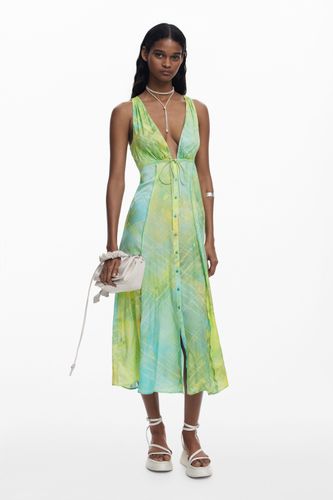 Robe longue à boutons - Desigual - Modalova