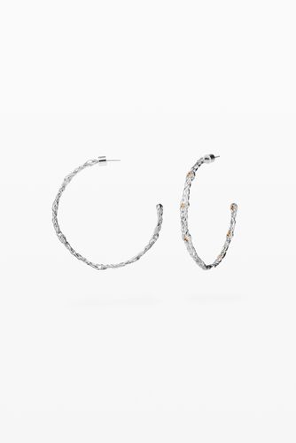 Silver-plated braided hoop earrings Zalio. - - U - Desigual - Modalova