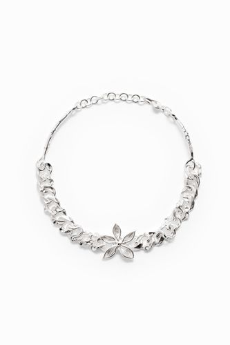 Zalio silver-plated chain and flower choker - - U - Desigual - Modalova