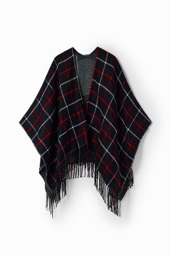 Poncho reversible cuadros - U - Desigual - Modalova