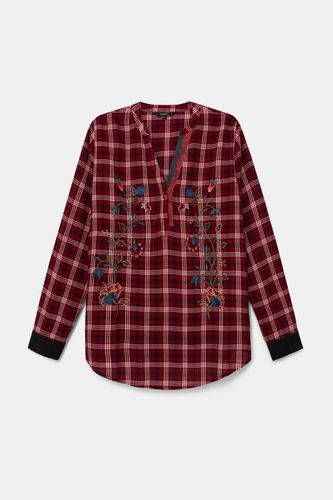 Tartan blouse embroideries - - XS - Desigual - Modalova