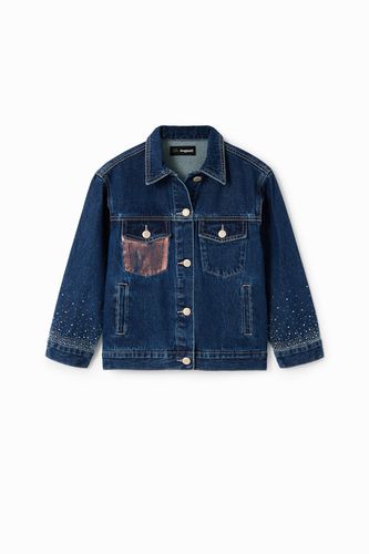 Chaqueta vaquera trucker corazón - 9/10 - Desigual - Modalova