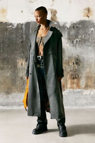 ABRIGO TRENCH EFECTO PIEL - XS - Desigual - Modalova