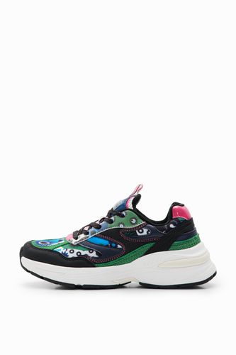 Sneakers runner motivos geométricos - Desigual - Modalova