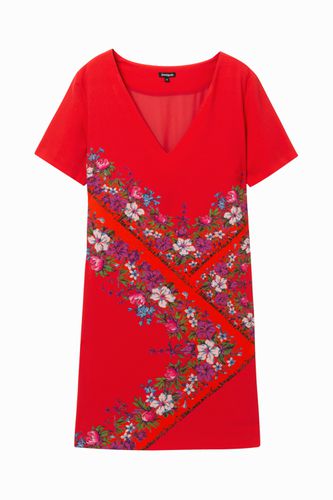 Floral T-shirt dress - RED - 40 - Desigual - Modalova