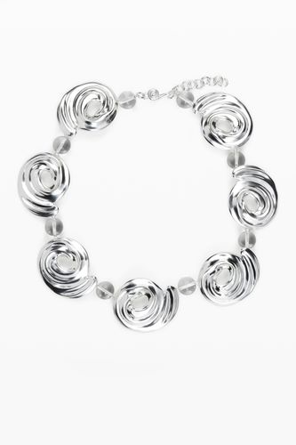 Silver-plated spiral necklace Zalio - U - Desigual - Modalova