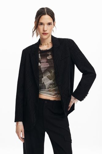 Blazer troquelada - BLACK - S - Desigual - Modalova