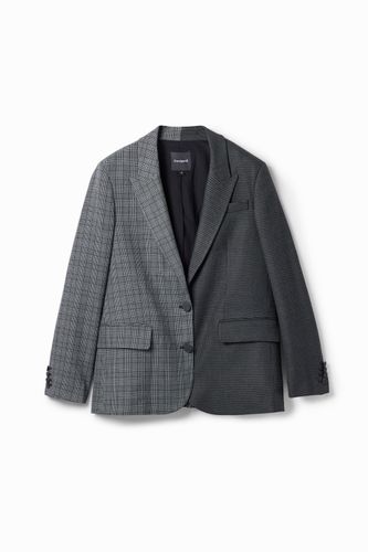 Straight houndstooth patch blazer - XS - Desigual - Modalova