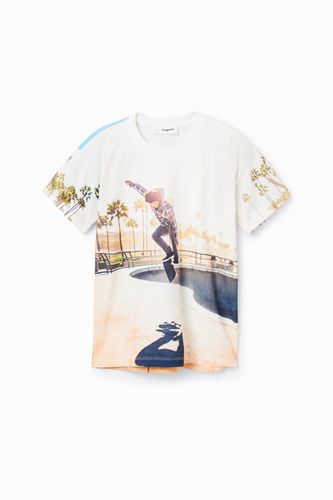 Camiseta fotográfico skater - 3/4 - Desigual - Modalova