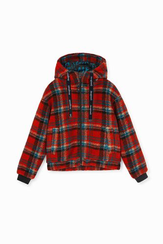 Oversize hooded jacket - RED - M - Desigual - Modalova