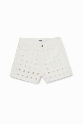 Die cut shorts - WHITE - 42 - Desigual - Modalova
