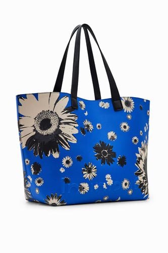 Extra-large reversible floral shopper bag - - U - Desigual - Modalova