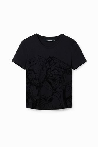 Embossed illustration T-shirt - - XL - Desigual - Modalova