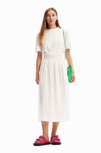 Combination midi dress - WHITE - L - Desigual - Modalova