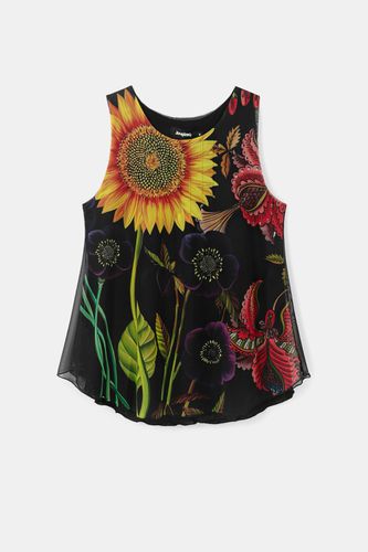 Sleeveless T-shirt floral - - M - Desigual - Modalova