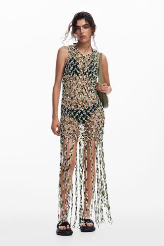 Mesh Dress with Net Effect - U - Desigual - Modalova