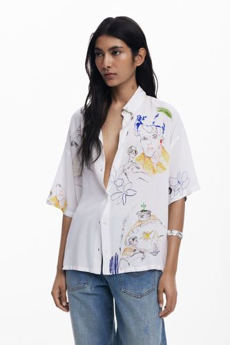 Camisa manga corta caras - XS - Desigual - Modalova