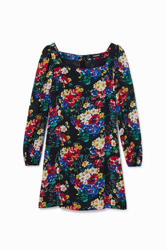 Vestido corto slim escote cuadrado - L - Desigual - Modalova