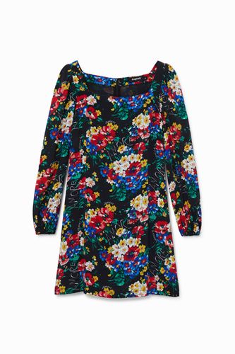 Vestido corto slim escote cuadrado - - XS - Desigual - Modalova