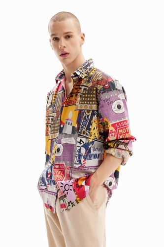 Patchwork poplin shirt - S - Desigual - Modalova