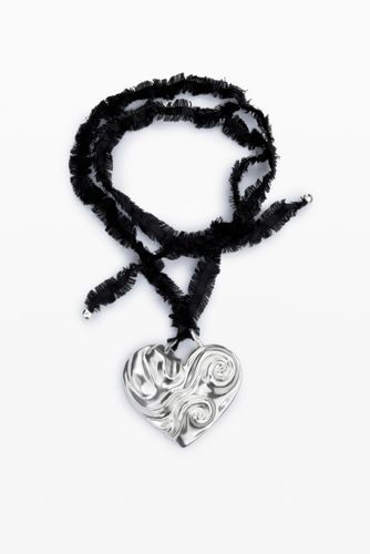 Zalio silver-plated heart pendant necklace - U - Desigual - Modalova