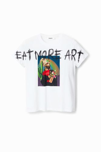 Camiseta arty "Eat More Art" - Desigual - Modalova