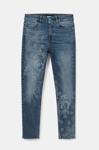 Skinny jeans cropped - BLUE - 26 - Desigual - Modalova