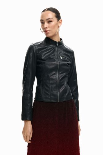 Cazadora cuello Mao - BLACK - XS - Desigual - Modalova