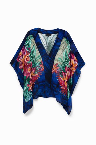 Blusa kimono floral oriental - Desigual - Modalova