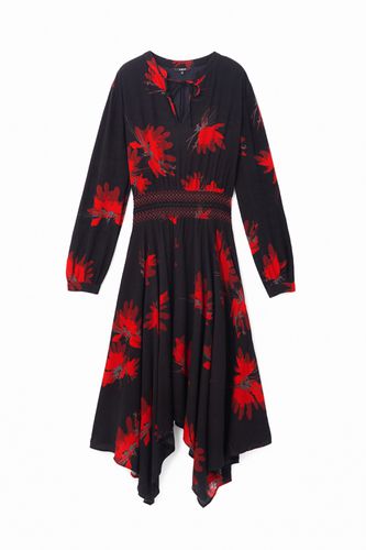 Long sleeve flared dress - RED - 38 - Desigual - Modalova