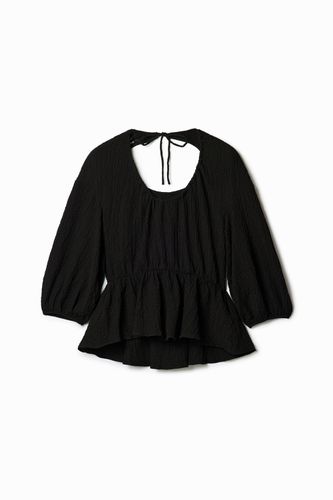 Textured cut-out blouse - - XL - Desigual - Modalova