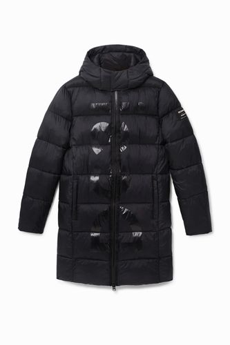 Long padded hooded jacket - - L - Desigual - Modalova