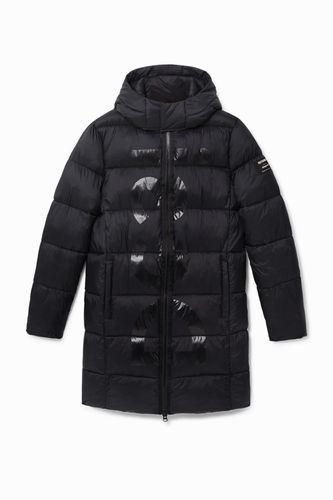Long padded hooded jacket - - S - Desigual - Modalova