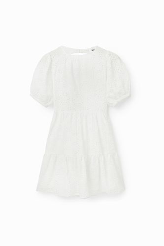 Short swiss embroidery dress - - L - Desigual - Modalova