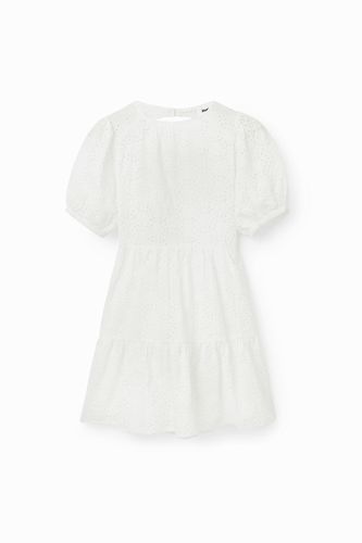 Short swiss embroidery dress - - XL - Desigual - Modalova