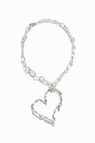 Zalio silver plated heart necklace - - U - Desigual - Modalova