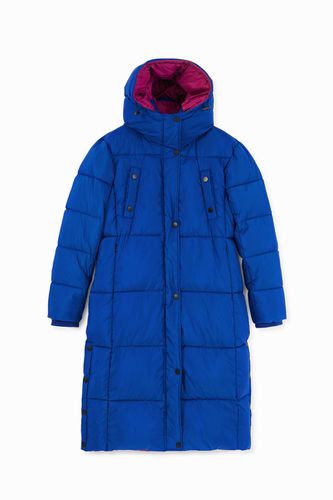 Straight padded coat - BLUE - L - Desigual - Modalova