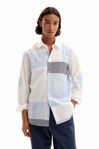 Camisa patch rayas - BLUE - L - Desigual - Modalova