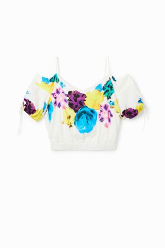 M. Christian Lacroix short gathered floral blouse - - L - Desigual - Modalova