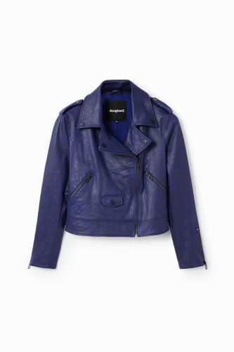 Slim biker jacket - BLUE - XS - Desigual - Modalova