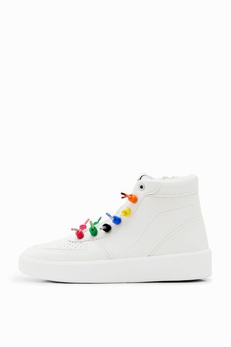 Rainbow lace high-top sneakers - - 36 - Desigual - Modalova