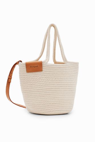 M woven leather basket - WHITE - U - Desigual - Modalova